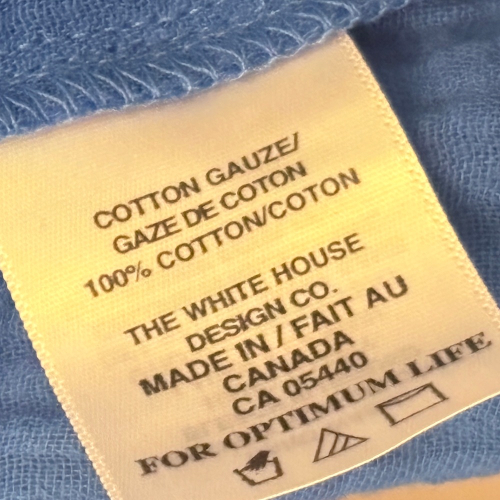 SYMPLI COTTON GAUZE EASY BUTTON UP SHIRT BLOUSE COLOR: MARINE SIZE XL NEW - Picture 9 of 13